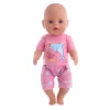 Doll Set = T-Shirt Jeans Handsome Clothes Accessories Fit 18 Inch American&43 CM Born Baby,Girl's Birthday Toys,Generation - Image 6