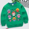 Kids Funny Cartoon Mushroom Hoodies Toddler Round Neck Cute Pattern Sweatshirt Tops Baby Girls Boys Spring Long Sleeve Pullover - Image 4