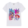 Kawaii Girls T-Shirt Video Game The Amazing Digital Circus Graphic Print Tshirt Fashion Kids Tshirt Cute Girls Clothing Pink Top - Image 4