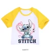 Lilo And Stitch Pajamas Summer Print T Shirt Shorts Set Kids Girls Cute Cotton Sleepwear Baby Children Home Sleep Wear Clothes - Image 6
