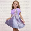 Frozen Summer Girls' Skirt Short Sleeved Dress 3d Printed Elsa Cute Disney Princess Dress For Girl Birthday Party Vestidos Cloth - Image 2