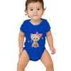 Cake Cat with Bow Print Bodysuit Baby Cotton Short Sleeve Newborn Clothes Cartoon Style Animal Baby Boy Girl Clothes Jumpsuits - Image 3