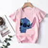 Cool Lilo Stitch Cartoon T Shirt Children Kids Stitch Cute Manga T-shirt Y2k Graphic Tshirt Girl Boy Top Tees Lilo and Stitch - Image 6