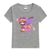 Kawaii Girls T-Shirt Video Game The Amazing Digital Circus Graphic Print Tshirt Fashion Kids Tshirt Cute Girls Clothing Pink Top - Image 2