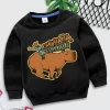 Kids Cowboy Style Hoodie Harajuku Fashion Capybara Pullover Baby Boys Girls Round Neck Tracksuit Cartoon Capybara Sweatshirt - Image 2
