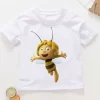 Summer Cute Cartoon Children's Short Sleeve T-shirt Little Bee Maya T-shirts Boy Kid Boys And Girls Tops Shirts Children's Tshir