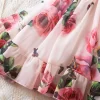 2024 New Suspend Dress for Girls Print Dress Elegant Children Summer Casual Clothes Chiffon Kids Flower Tutu Princess Dresses - Image 6