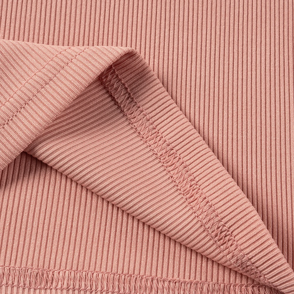 2 Piece Summer Suit for Preschool Girls Solid Color Casual Short Sleeve Shorts for Girls Comfortable and Soft Clothes - Image 4