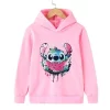 Kawaii Lilo Stitch Hoodie Kids Clothes Girls Clothing Fashion Baby Boys Clothes Autumn Warm Stitch Sweatshirt Children Tops - Image 5