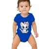 Bowtie White Cat Graphics Baby Boys Girls Bodysuit Cartoon Animal Kitten Short Sleeve Cotton Baby Clothes 3-24M Newborn Jumpsui - Image 2