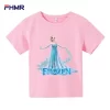 Cute Frozen Children Clothes Kids Summer Fashion Elsa T-shirt Baby Boys Cartoon Tshirts Toddler Girls Short Sleeve Casual Tops - Image 5