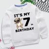 Cartoon Dogs Kid Sweatshirts Birthday Number 1-10 Children Pullover Happy Birthday Boy Girl Hoodie Casual Clothes Baby Tops - Image 5