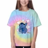 New Lilo & Stitch Tshirt Kids Anime Summer Fashion Multiple Children's Cartoon Boy Girls T-shirts Cute Baby Short Sleeve
