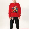 Dogman Kids Hoodie Sweatshirt Toddler Boy Girl Spring Hooded Cartoon Dog Man Printed Long Sleeve Shirt Clothes Christmas Gift