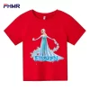 Cute Frozen Children Clothes Kids Summer Fashion Elsa T-shirt Baby Boys Cartoon Tshirts Toddler Girls Short Sleeve Casual Tops - Image 6