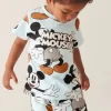 Cartoon Kids Set Mickey Mouse Printed Children's Clothes T-shirt Shorts 2pc/set Toddler Boys Short Sleeved Suit Kids Tracksuits - Image 2