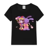 Kawaii Girls T-Shirt Video Game The Amazing Digital Circus Graphic Print Tshirt Fashion Kids Tshirt Cute Girls Clothing Pink Top