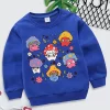 Kids Funny Cartoon Mushroom Hoodies Toddler Round Neck Cute Pattern Sweatshirt Tops Baby Girls Boys Spring Long Sleeve Pullover - Image 3