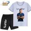 Mbappe avatar printed children's clothing summer boys' sports T-shirt set casual short-sleeved shorts 2-piece set - Image 4