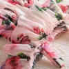 2024 New Suspend Dress for Girls Print Dress Elegant Children Summer Casual Clothes Chiffon Kids Flower Tutu Princess Dresses - Image 4