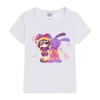 Kawaii Girls T-Shirt Video Game The Amazing Digital Circus Graphic Print Tshirt Fashion Kids Tshirt Cute Girls Clothing Pink Top - Image 4