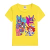 Kawaii Girls T-Shirt Video Game The Amazing Digital Circus Graphic Print Tshirt Fashion Kids Tshirt Cute Girls Clothing Pink Top - Image 5