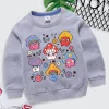 Kids Funny Cartoon Mushroom Hoodies Toddler Round Neck Cute Pattern Sweatshirt Tops Baby Girls Boys Spring Long Sleeve Pullover - Image 5