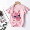 Cool Lilo Stitch Cartoon T Shirt Children Kids Stitch Cute Manga T-shirt Y2k Graphic Tshirt Girl Boy Top Tees Lilo and Stitch - Image 5