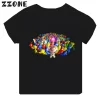 Hot Sale Video Game Pikmin 4 Print Cartoon Kids T-shirt Girls Clothes Baby Boys Black Short Sleeve T shirt Children Tops,TH5868 - Image 5