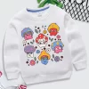 Kids Funny Cartoon Mushroom Hoodies Toddler Round Neck Cute Pattern Sweatshirt Tops Baby Girls Boys Spring Long Sleeve Pullover