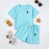 Toddler Girl Boys Clothes Summer Printed Sports Suit 0-6Y COTTON Leisure T-shirt Shorts Two-piece Set Unisex - Image 4