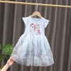 Girls Clothes 2024 New Summer Princess Dresses Flying Sleeve Kids Dress Unicorn Party Baby Dresses for Children Clothing 1-6Y - Image 3