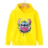 Kawaii Lilo Stitch Hoodie Kids Clothes Girls Clothing Fashion Baby Boys Clothes Autumn Warm Stitch Sweatshirt Children Tops - Image 2