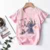 Cool Lilo Stitch Cartoon T Shirt Children Kids Stitch Cute Manga T-shirt Y2k Graphic Tshirt Girl Boy Top Tees Lilo and Stitch - Image 2