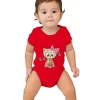 Cake Cat with Bow Print Bodysuit Baby Cotton Short Sleeve Newborn Clothes Cartoon Style Animal Baby Boy Girl Clothes Jumpsuits - Image 5